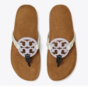 Tory Burch Miller Sandals Spring Lavender/Perfect Black